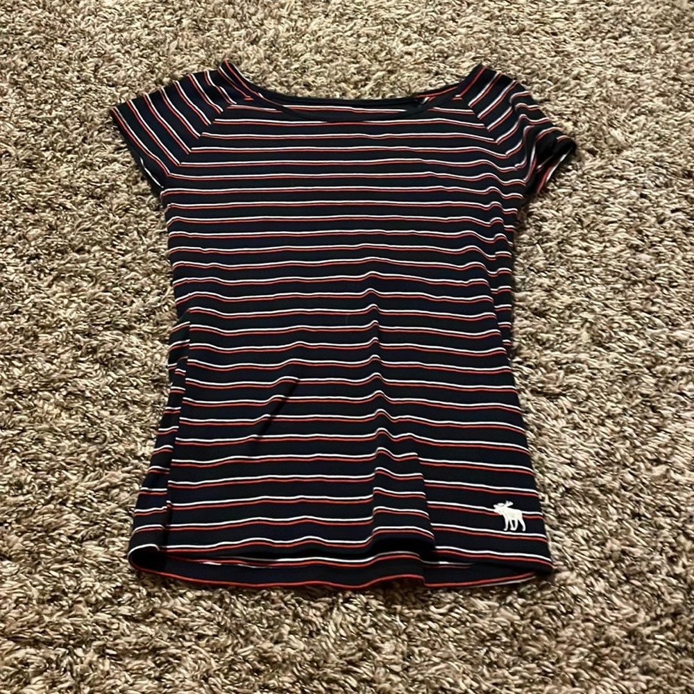 girls tight striped tee